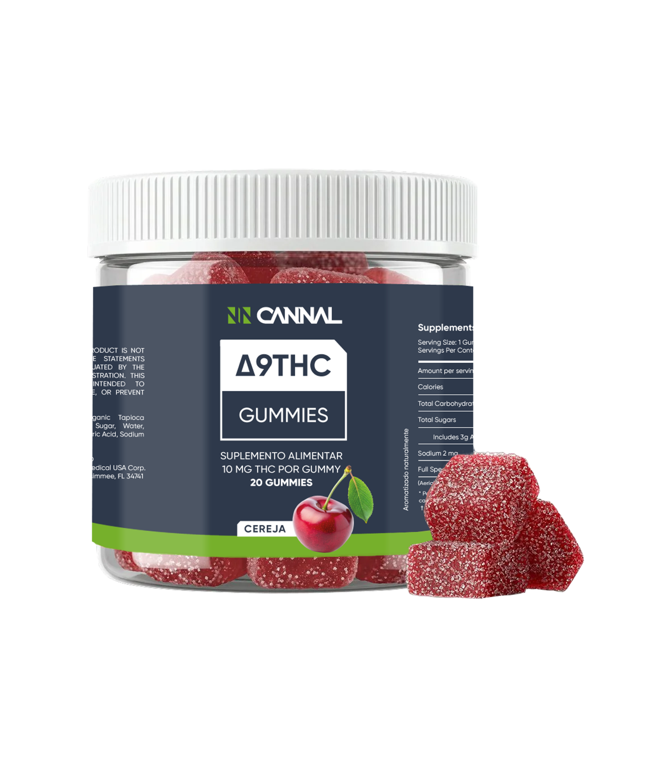 CANNAL GUMMIES MOCKUP -10 MG - 20 GUMMIES